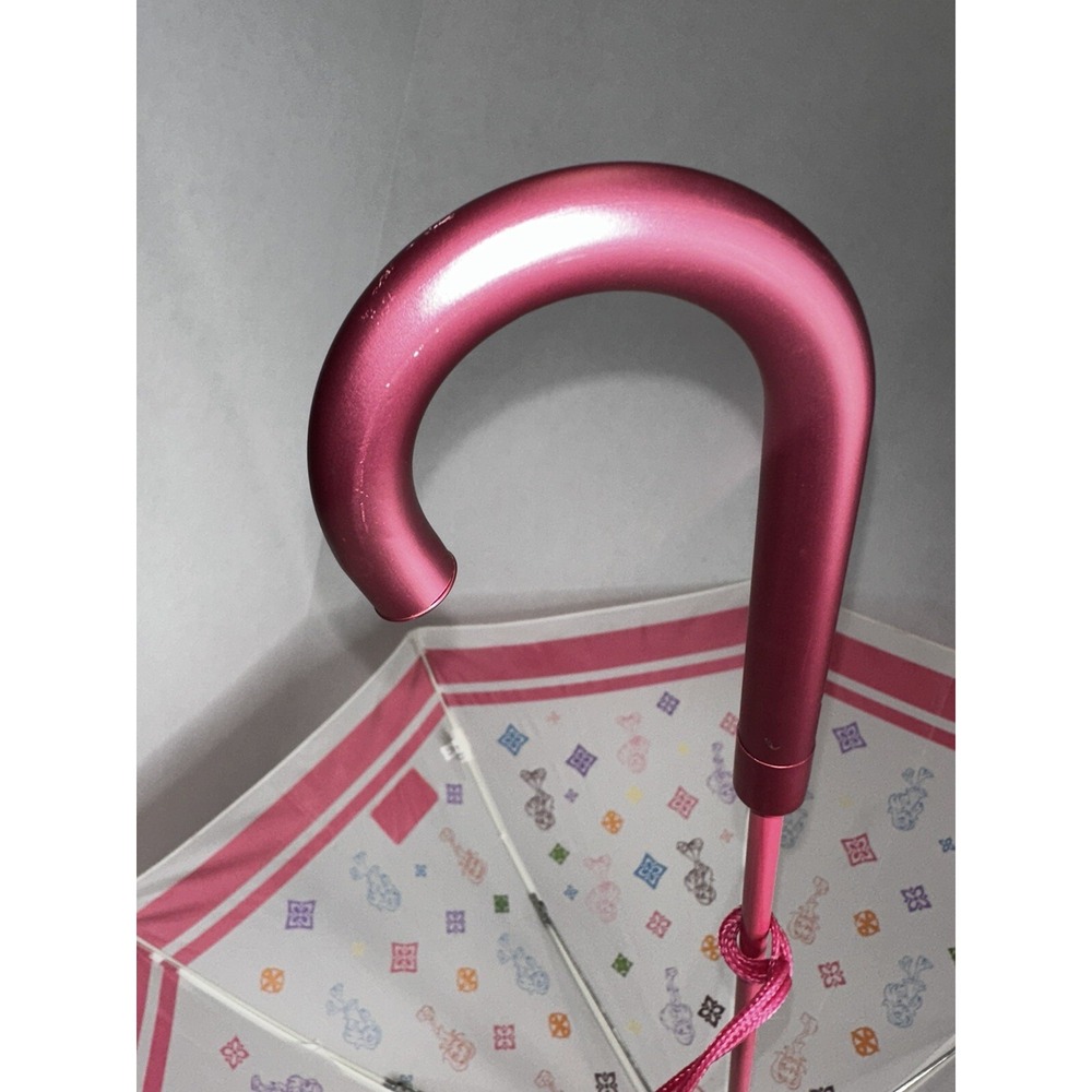 2004 Bratz Kids Umbrella Pink Handle White with Character Prints Fun Design - Picture 6 of 8